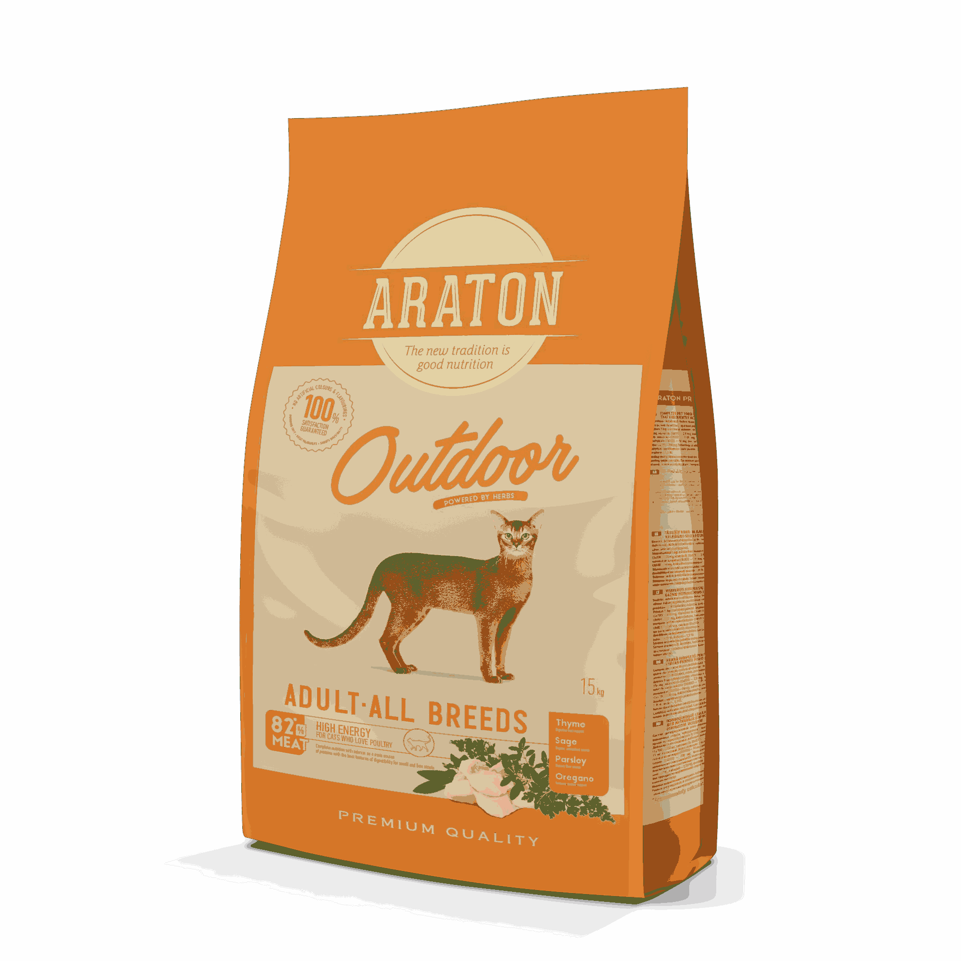 ARATON Cat Outdoor Adult Poultry and turkey 15 kg