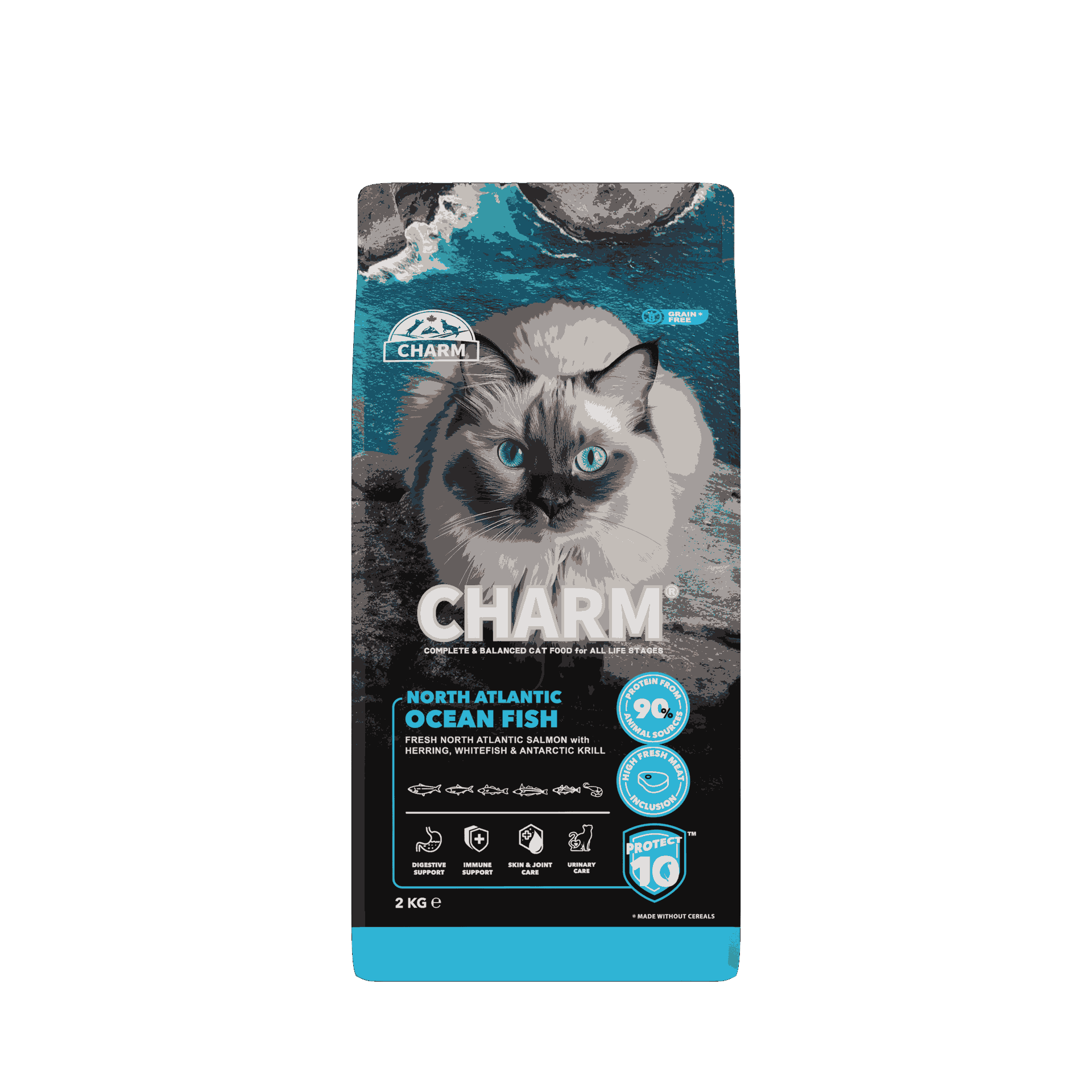 CHARM North Atlantic Ocean Fish Cat Food 2 Kg