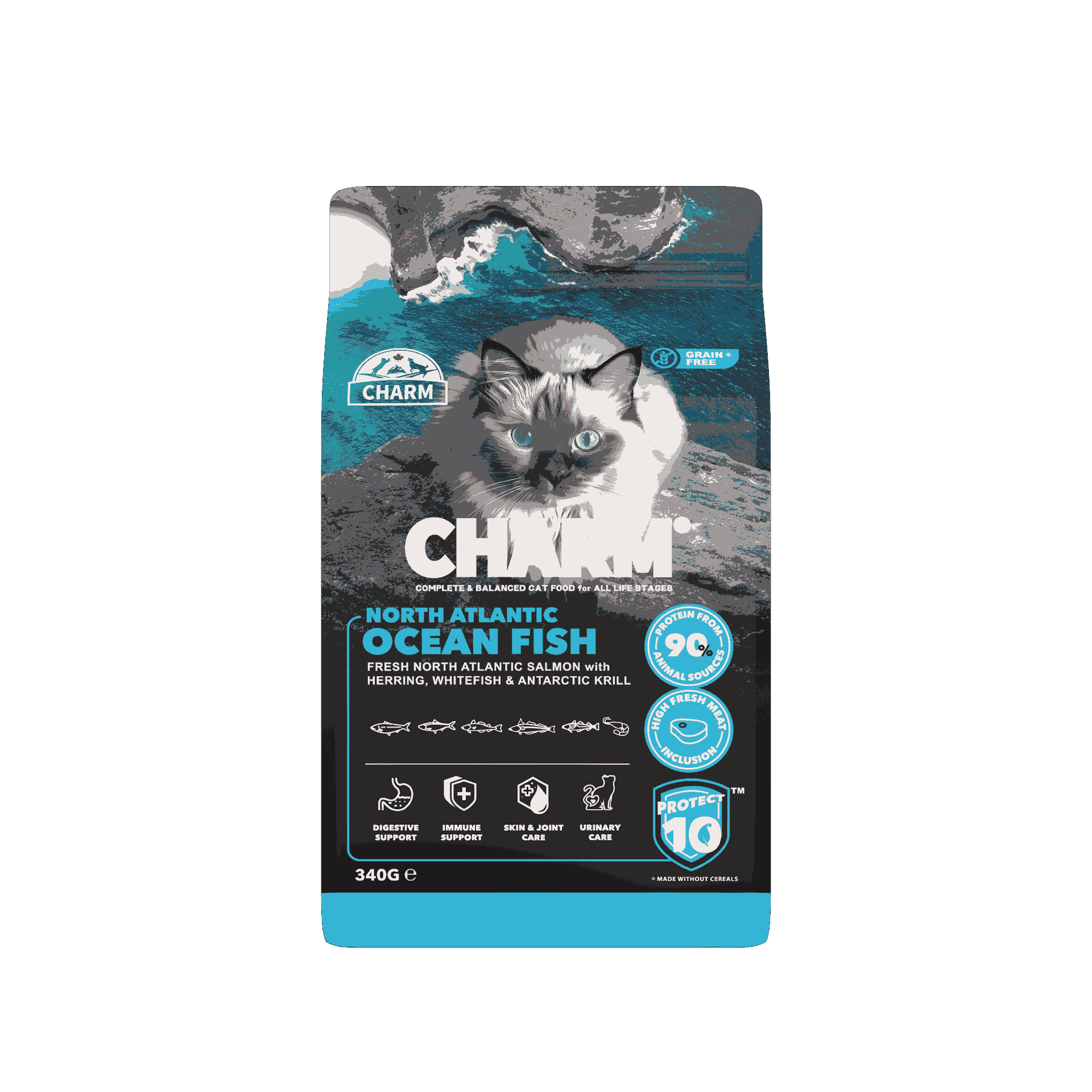 CHARM North Atlantic Ocean Fish Cat Food 340 gr